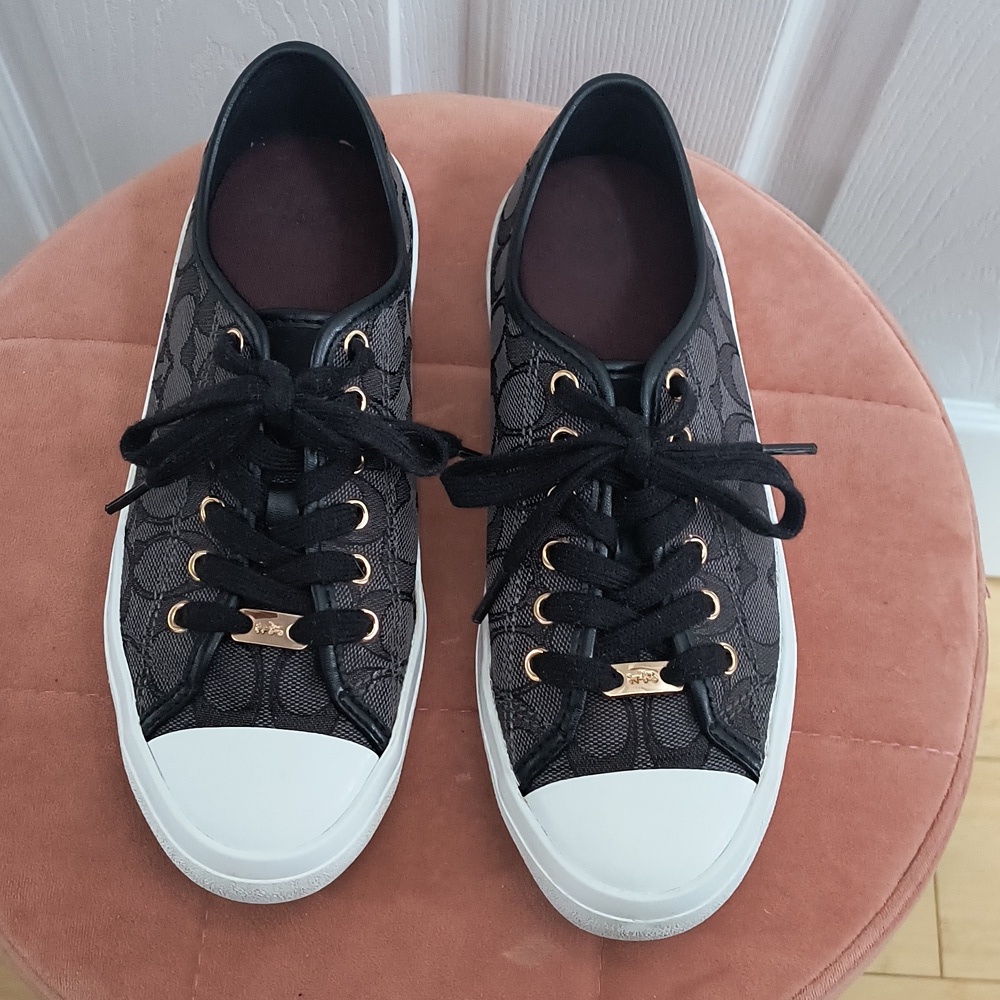 COACH Empire Low Top Logo Sneakers Size 7.5 - Picture 2 of 8